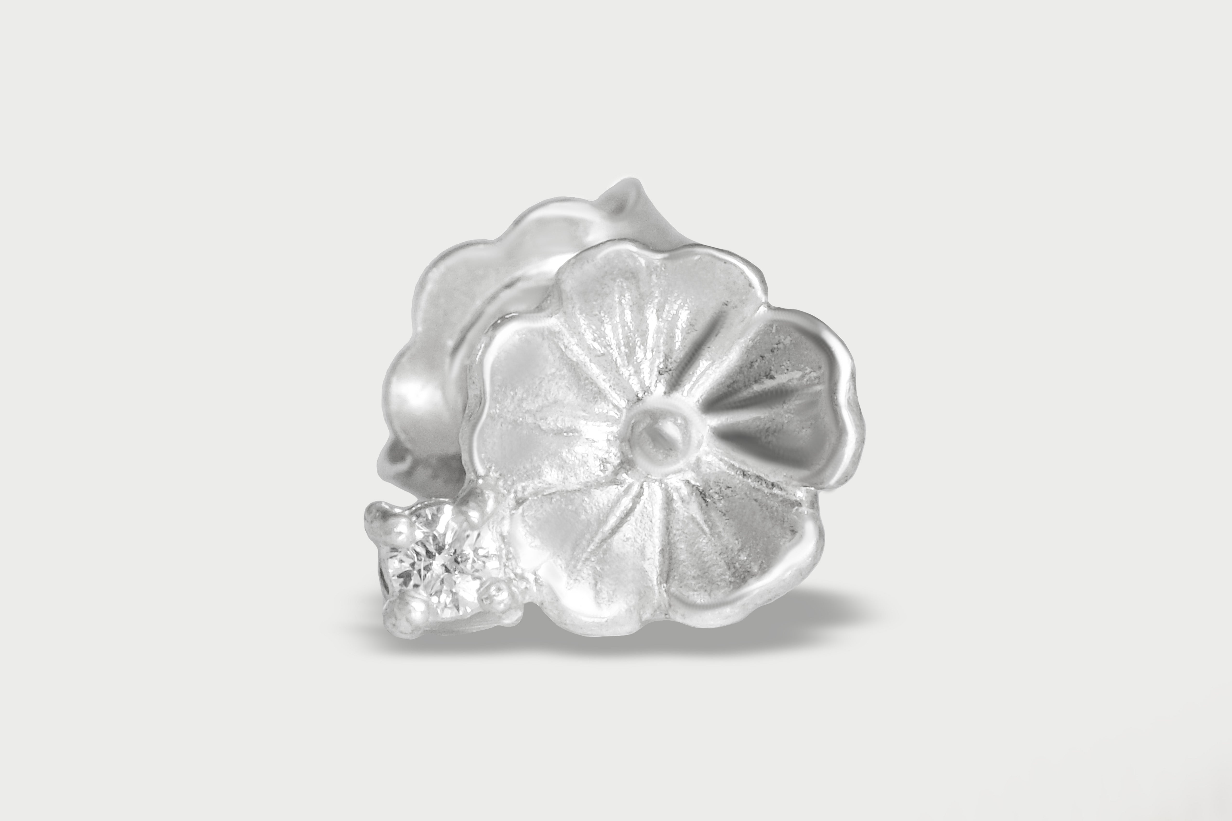 Orecchini In Argento Con Fiori Di Ibisco - Argento Sterling 925 Con Simulanti Di Diamanti, Regalo Perfetto Per Lei, Collezione Road To Hana - Italia - Foto 5