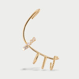 Ear Cuff Multi Hoops Aura Placcato Oro