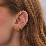 Ear Cuff Multi Hoops Aura Placcato Oro